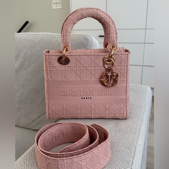 Authentic Christian Dior lady dior medium D-lite tote - Picture 3 of 17